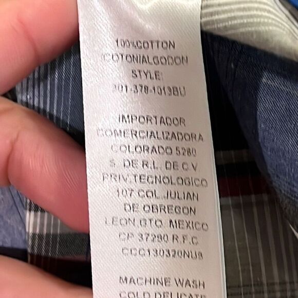 Roper Blue Plaid Button Front 2XL - Picture 5 of 5